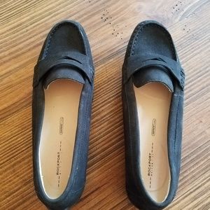 Rockport suede black driving shoes